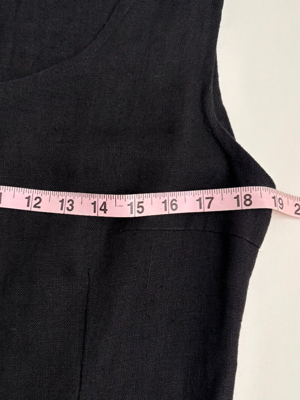 Vintage 90s Crucial Creations 100% Hemp Black Button Front Midi Dress Size L - Picture 4 of 7